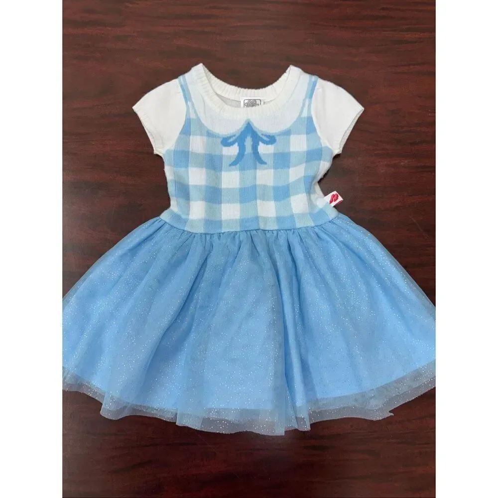The Wizard of Oz Girls Toddler Dorothy Tutu Sweater Dress Size 2T